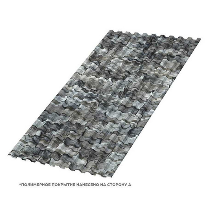 Профлист Металл Профиль С-21 ECOSTEEL® 0.5 мм Белый Камень - фото №1